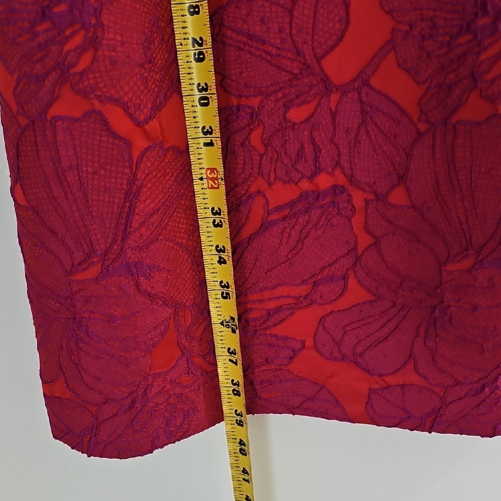 Bigio Collection Size 8 Floral 3/4 Sleeve Dress - Picture 12 of 14